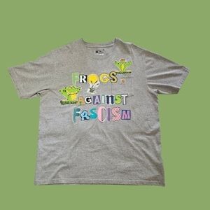 Reworked "Frog Against Fascism" TshirtRansom Letters